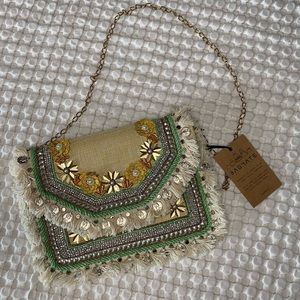 Bagmate beaded clutch new with tags NWT